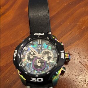 Invicta Black and Multicolor Coalition Forces watch
